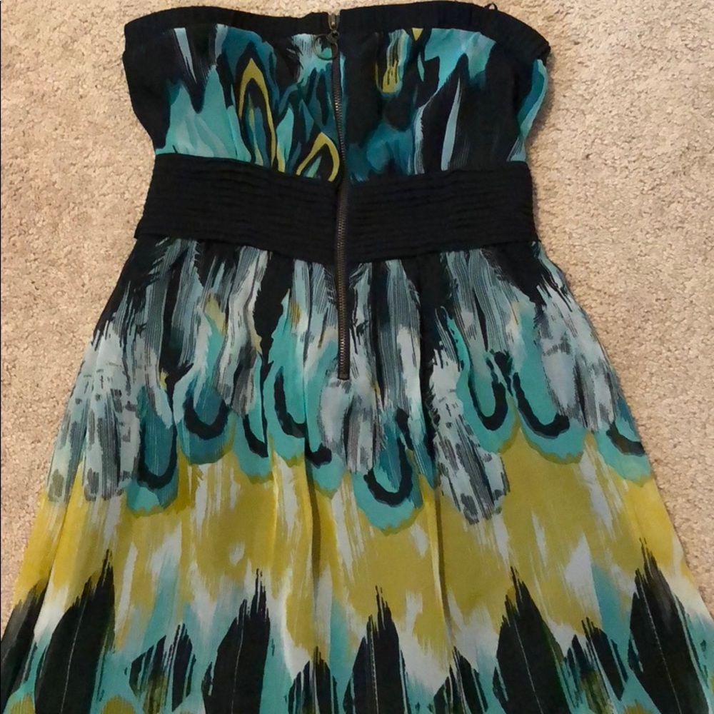 Johnny Martin print dress w zipper detail